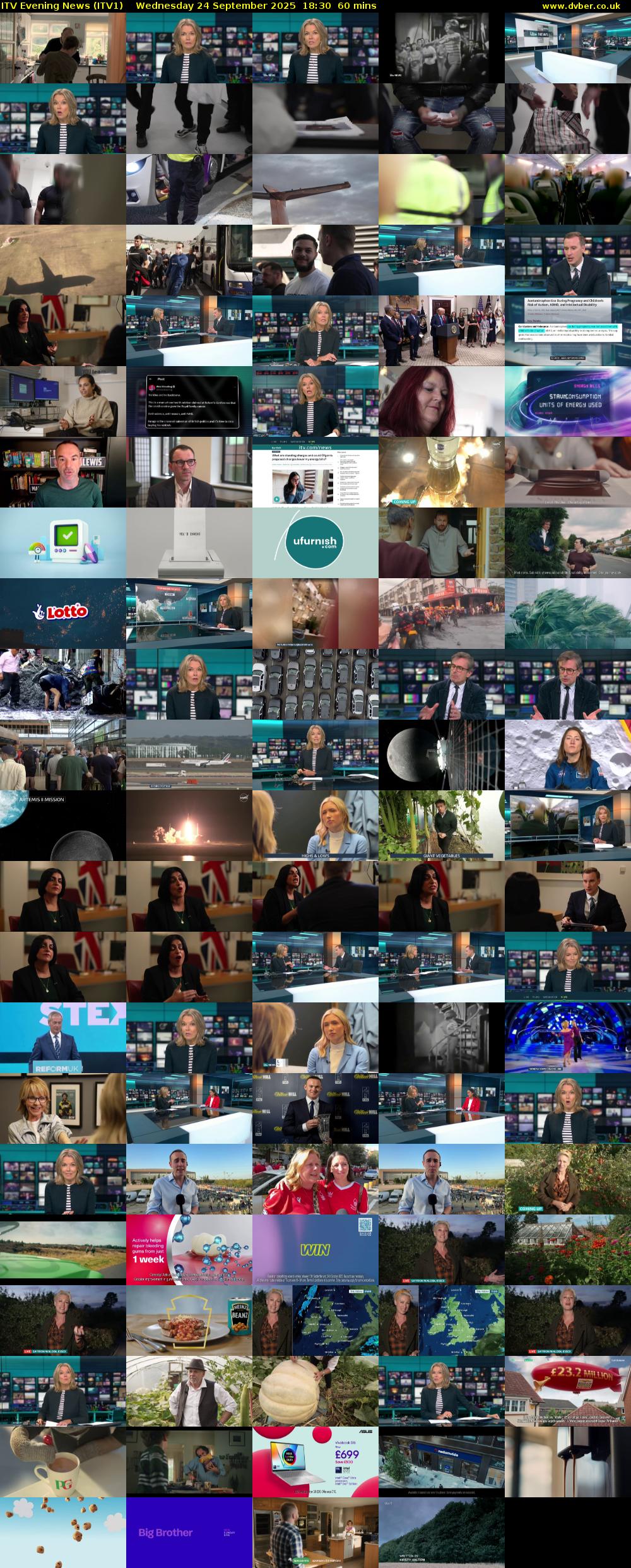 ITV Evening News (ITV1) Wednesday 24 September 2025 18:30 - 19:30