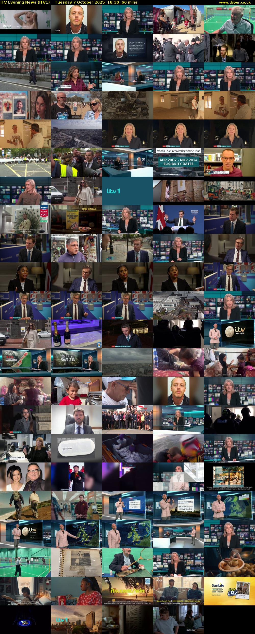 ITV Evening News (ITV1) Tuesday 7 October 2025 18:30 - 19:30