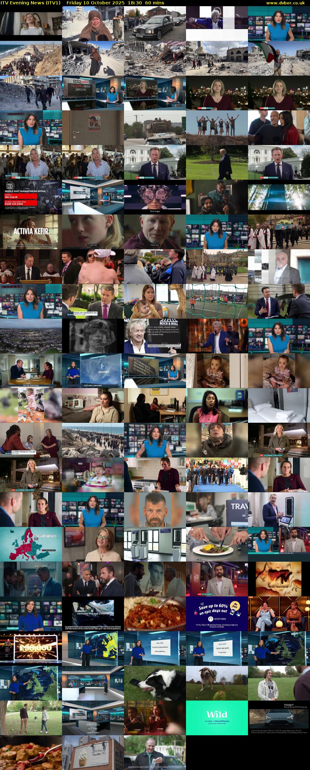 ITV Evening News (ITV1) Friday 10 October 2025 18:30 - 19:30