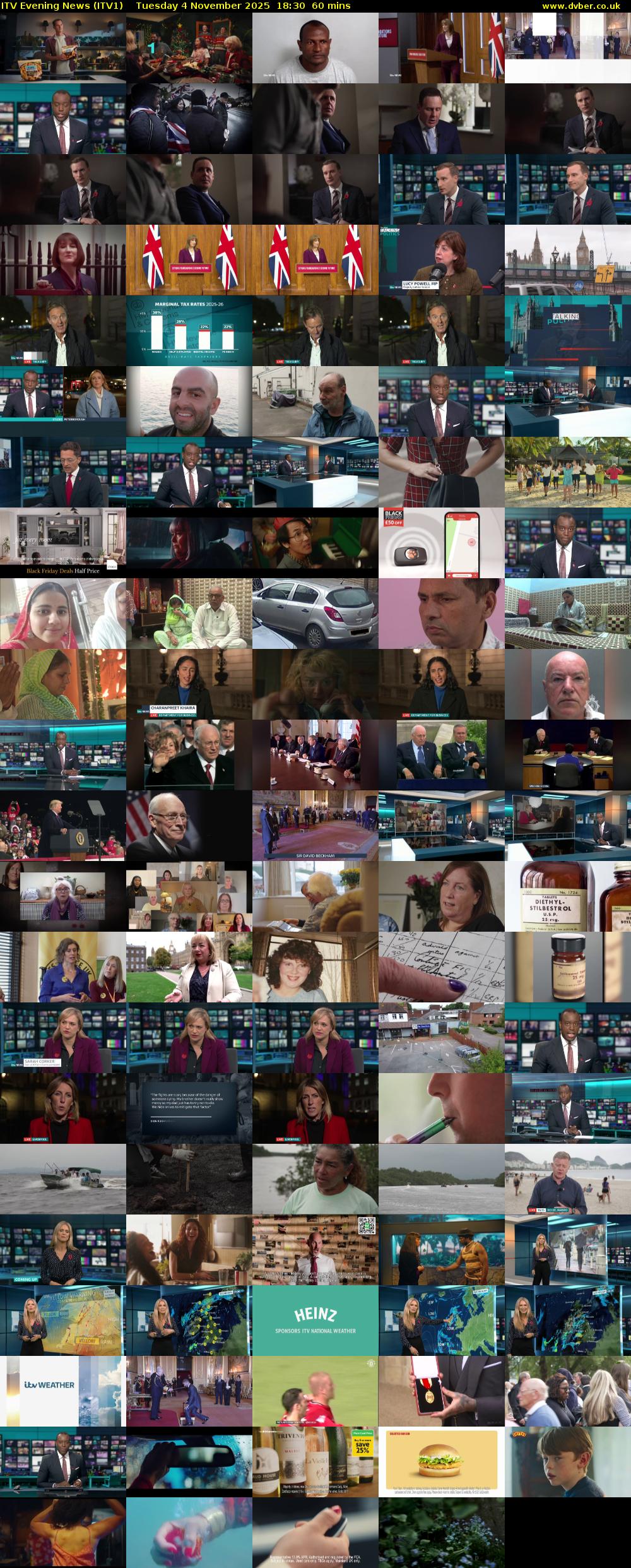ITV Evening News (ITV1) Tuesday 4 November 2025 18:30 - 19:30