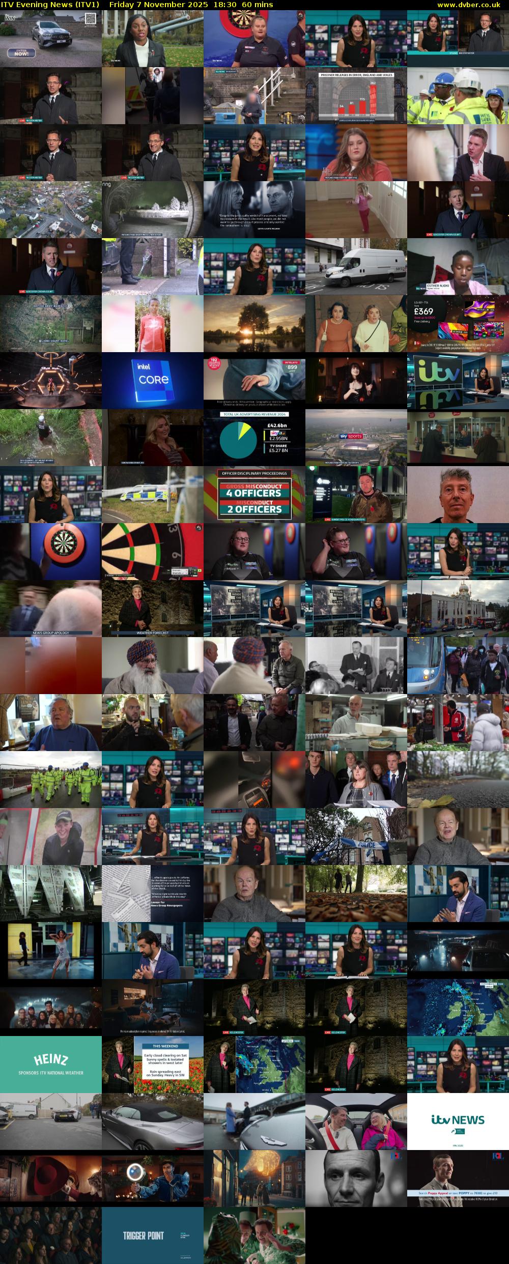 ITV Evening News (ITV1) Friday 7 November 2025 18:30 - 19:30