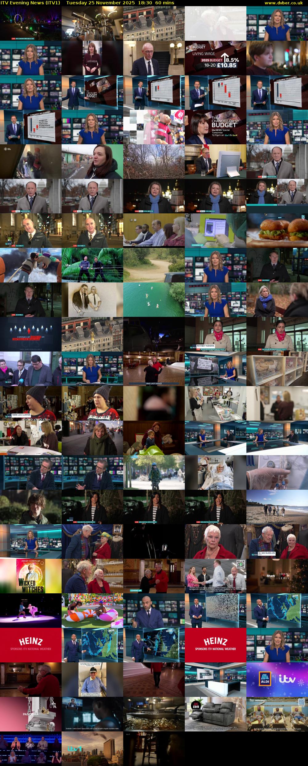 ITV Evening News (ITV1) Tuesday 25 November 2025 18:30 - 19:30