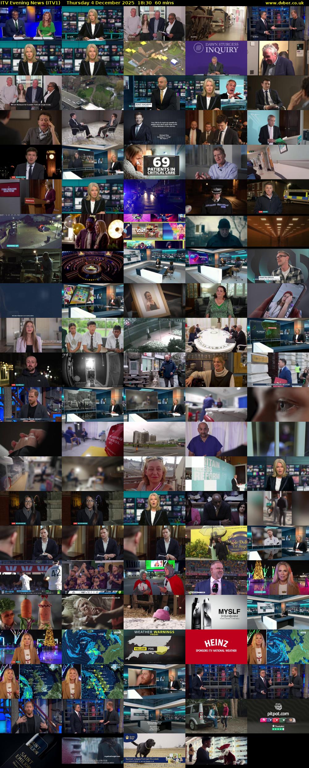 ITV Evening News (ITV1) Thursday 4 December 2025 18:30 - 19:30