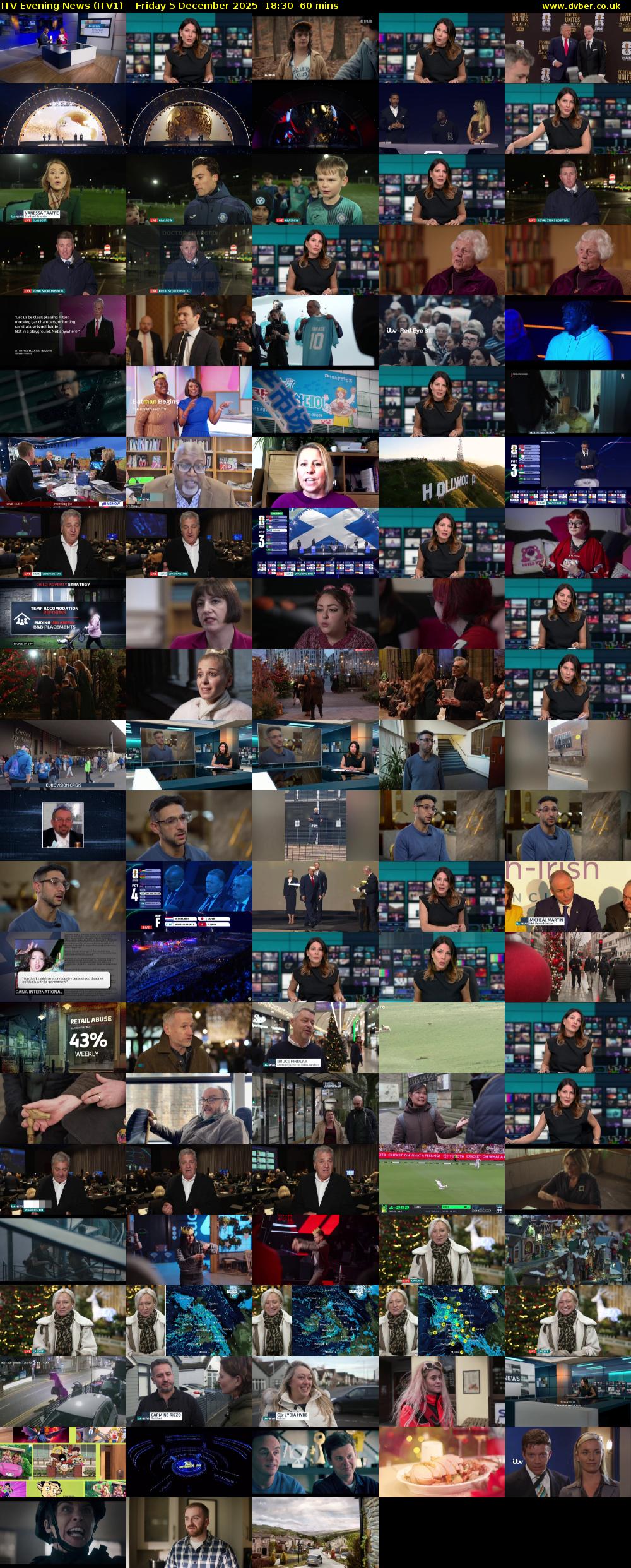 ITV Evening News (ITV1) Friday 5 December 2025 18:30 - 19:30