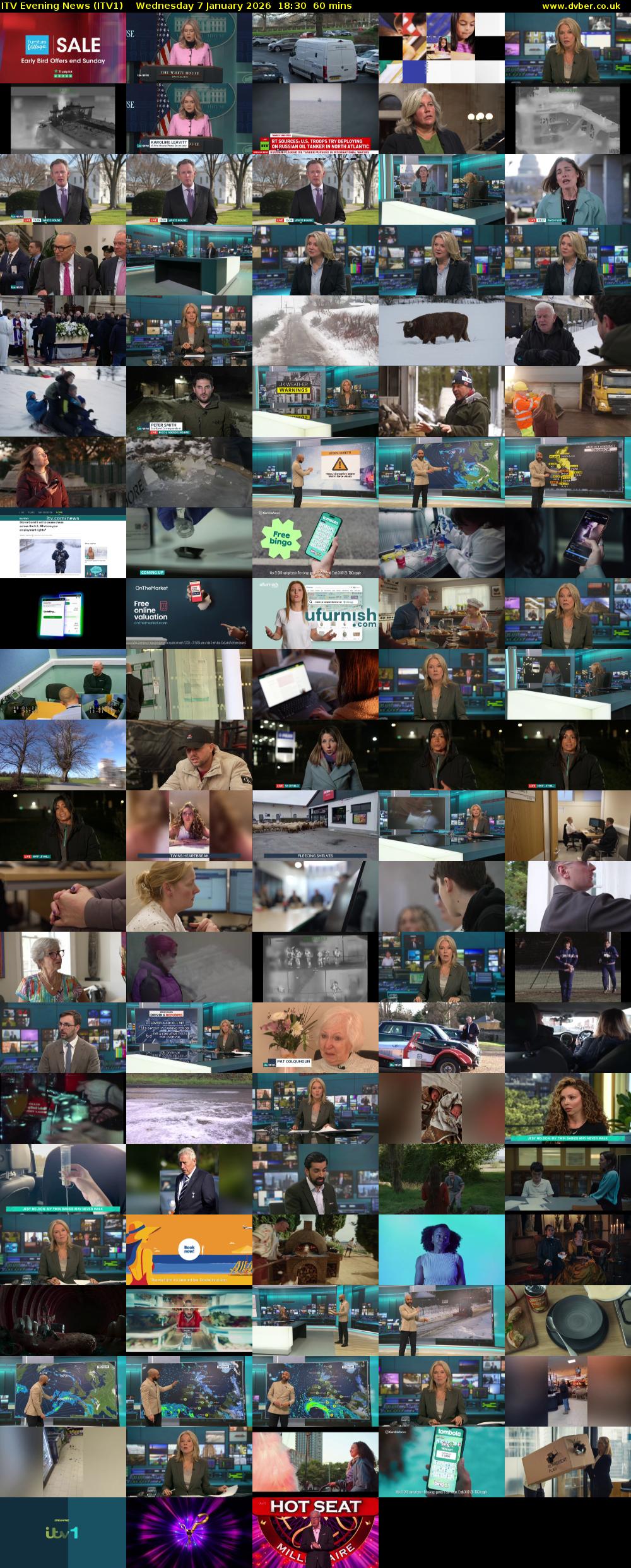 ITV Evening News (ITV1) Wednesday 7 January 2026 18:30 - 19:30