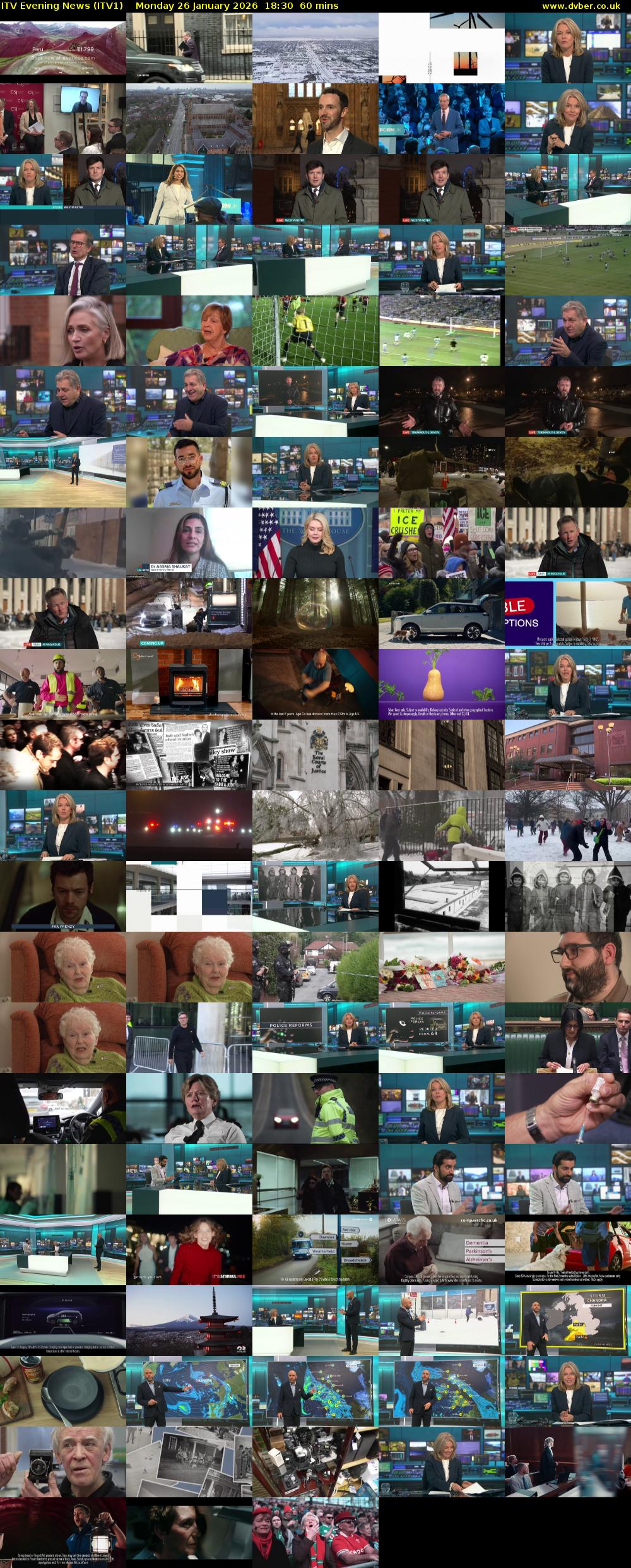 ITV Evening News (ITV1) Monday 26 January 2026 18:30 - 19:30