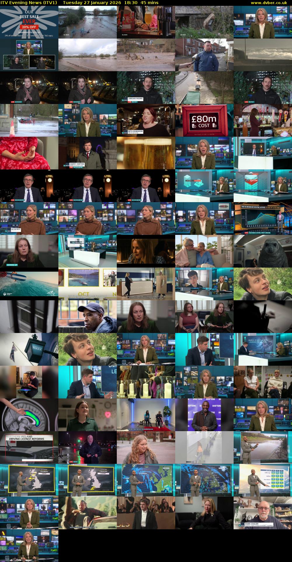 ITV Evening News (ITV1) Tuesday 27 January 2026 18:30 - 19:15