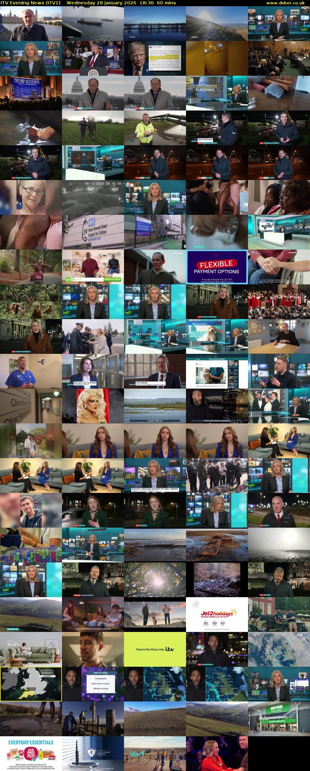 ITV Evening News (ITV1) Wednesday 28 January 2026 18:30 - 19:30