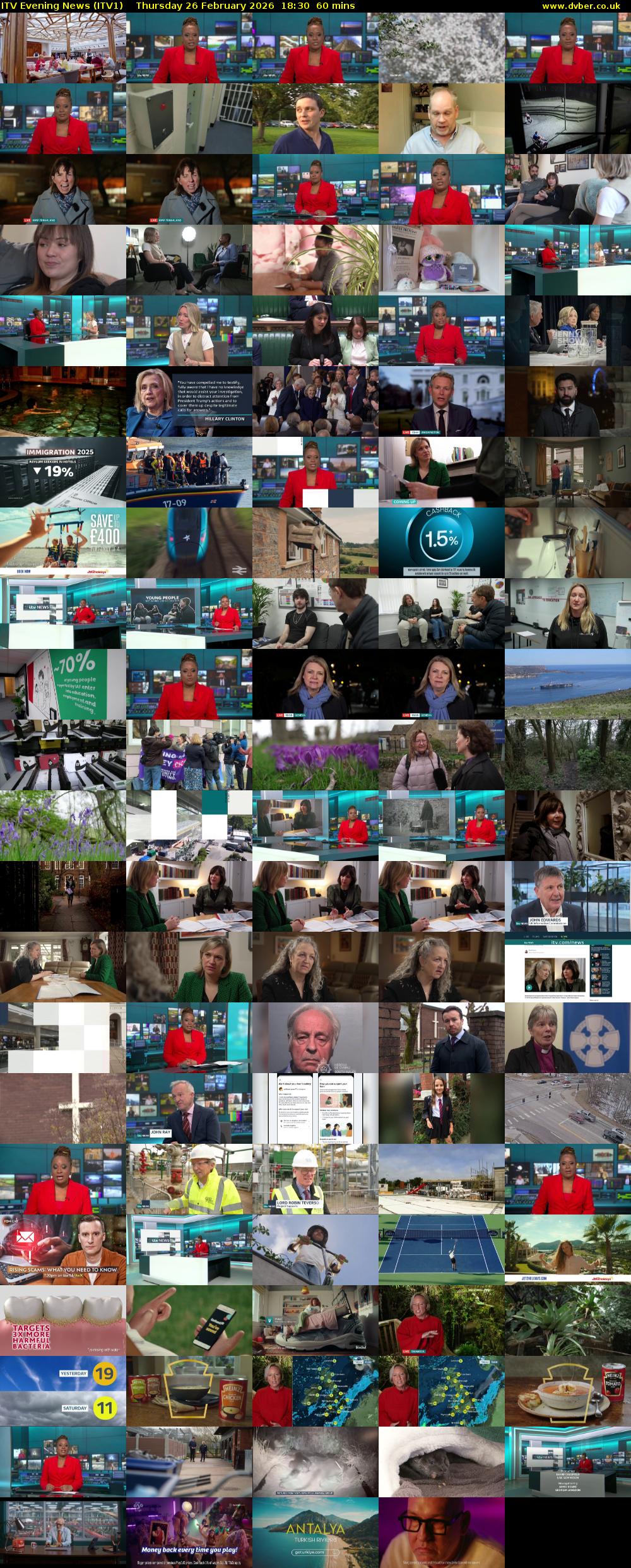 ITV Evening News (ITV1) Thursday 26 February 2026 18:30 - 19:30