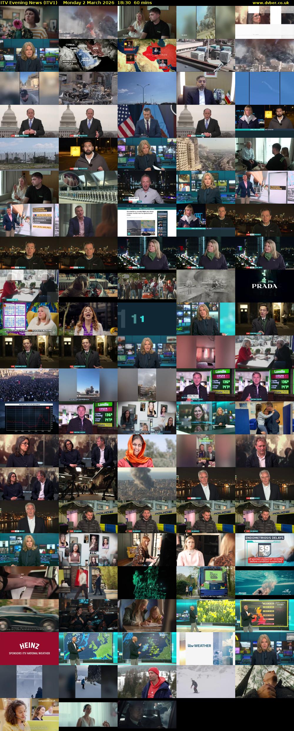 ITV Evening News (ITV1) Monday 2 March 2026 18:30 - 19:30