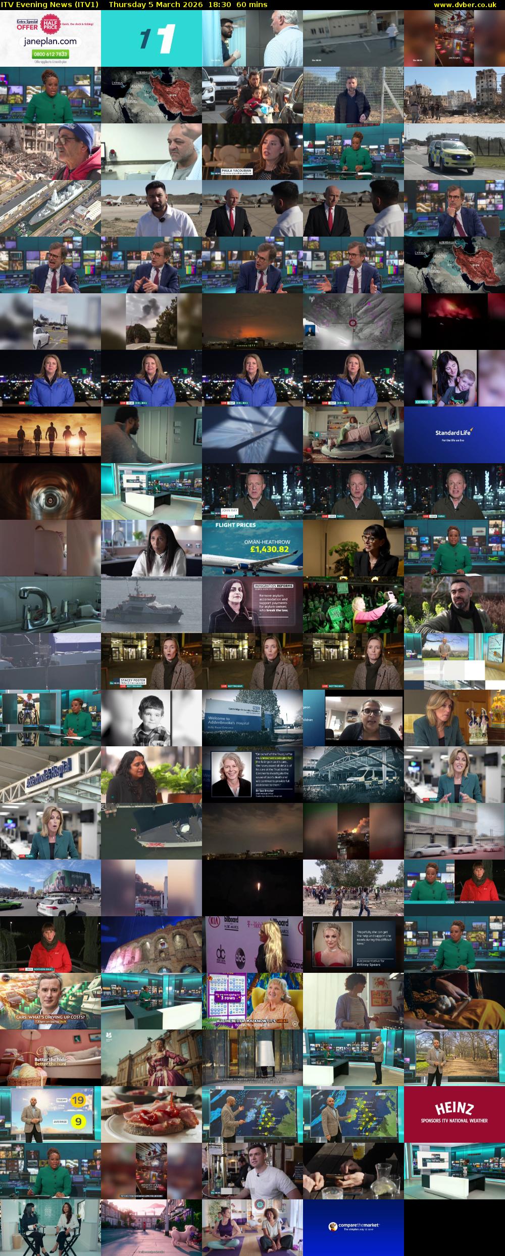 ITV Evening News (ITV1) Thursday 5 March 2026 18:30 - 19:30