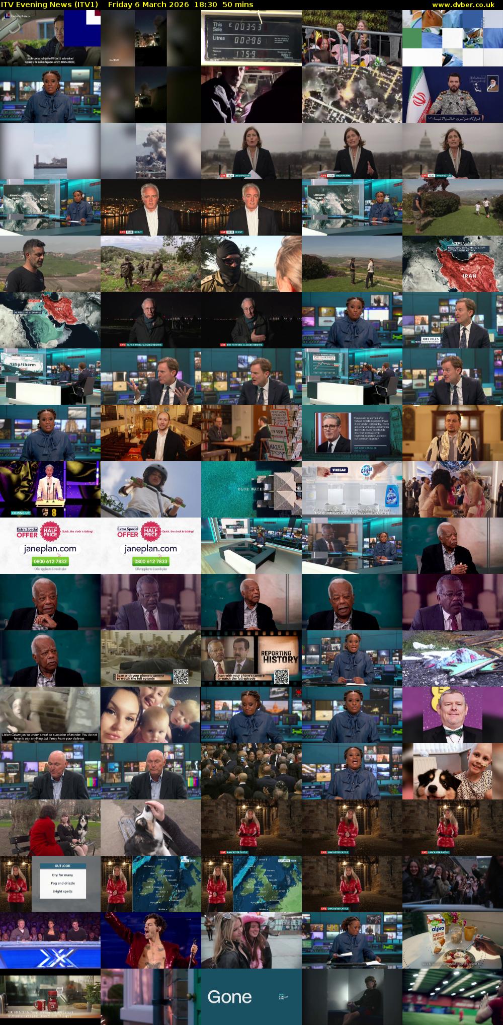 ITV Evening News (ITV1) Friday 6 March 2026 18:30 - 19:20