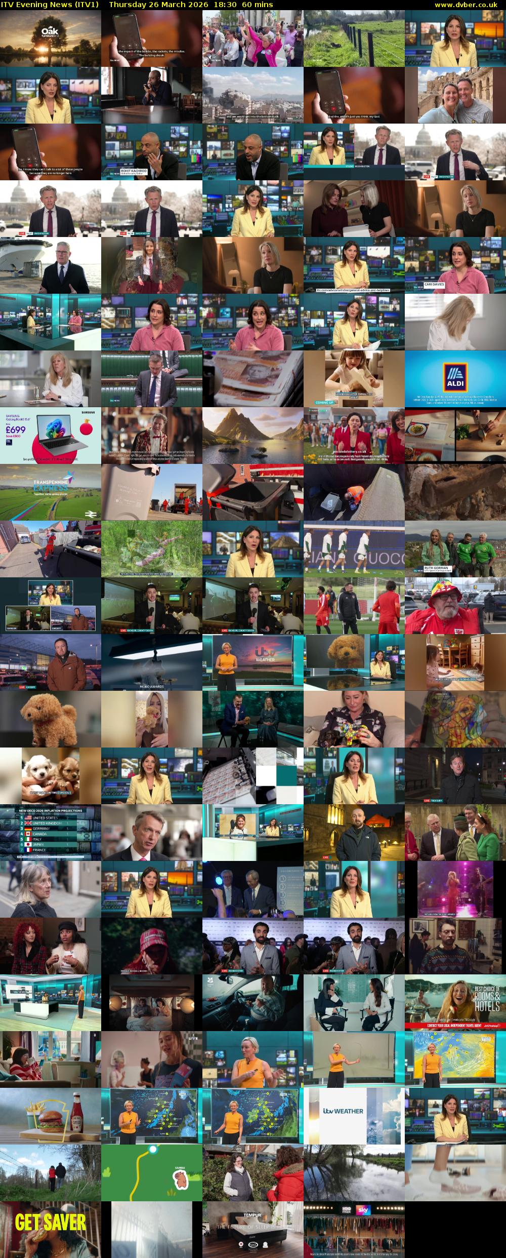 ITV Evening News (ITV1) Thursday 26 March 2026 18:30 - 19:30