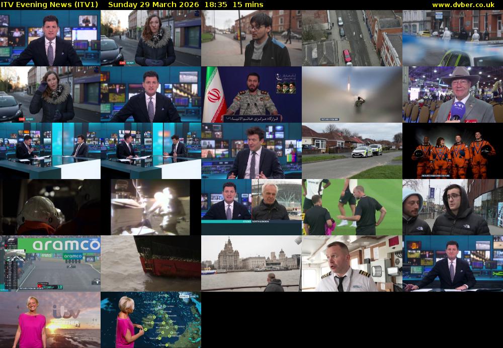 ITV Evening News (ITV1) Sunday 29 March 2026 18:35 - 18:50