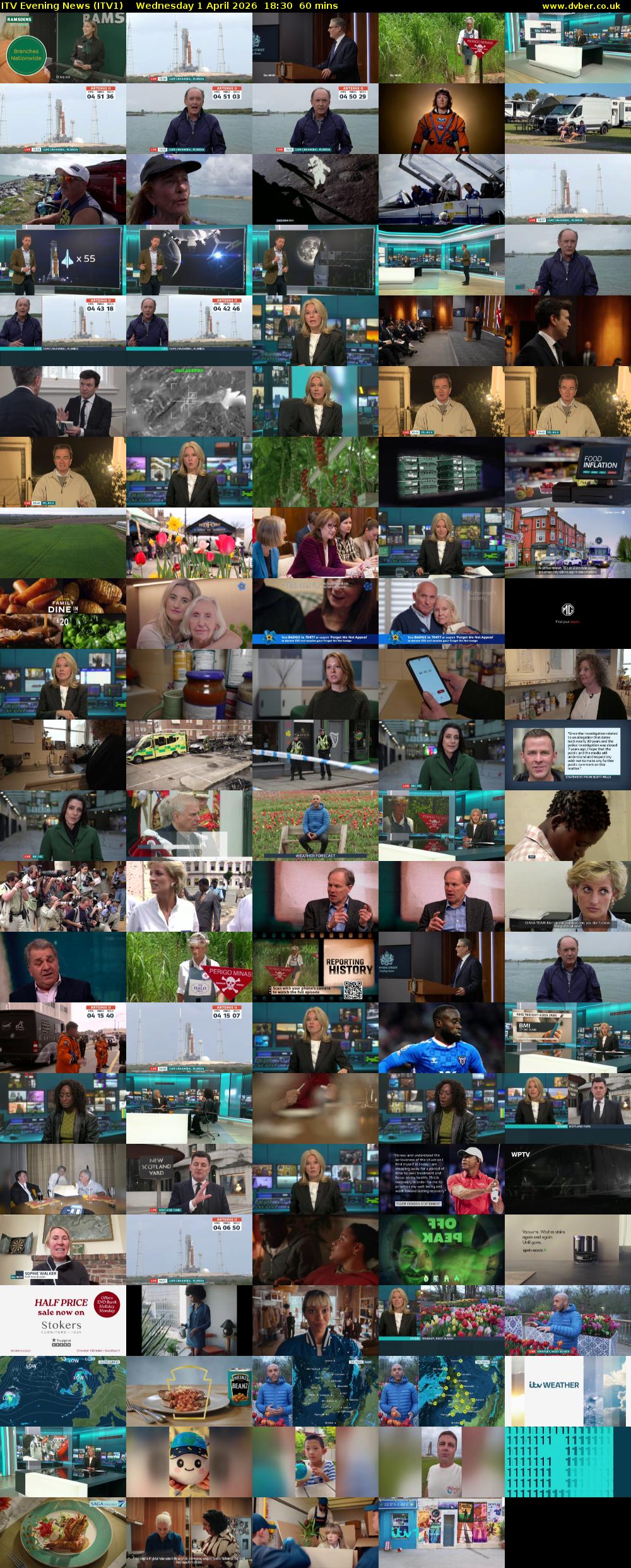 ITV Evening News (ITV1) Wednesday 1 April 2026 18:30 - 19:30