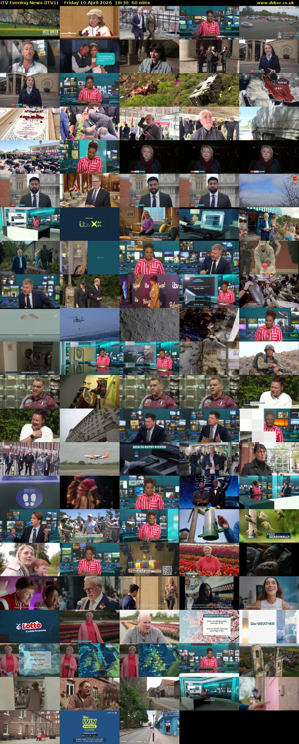 ITV Evening News (ITV1) Friday 10 April 2026 18:30 - 19:30