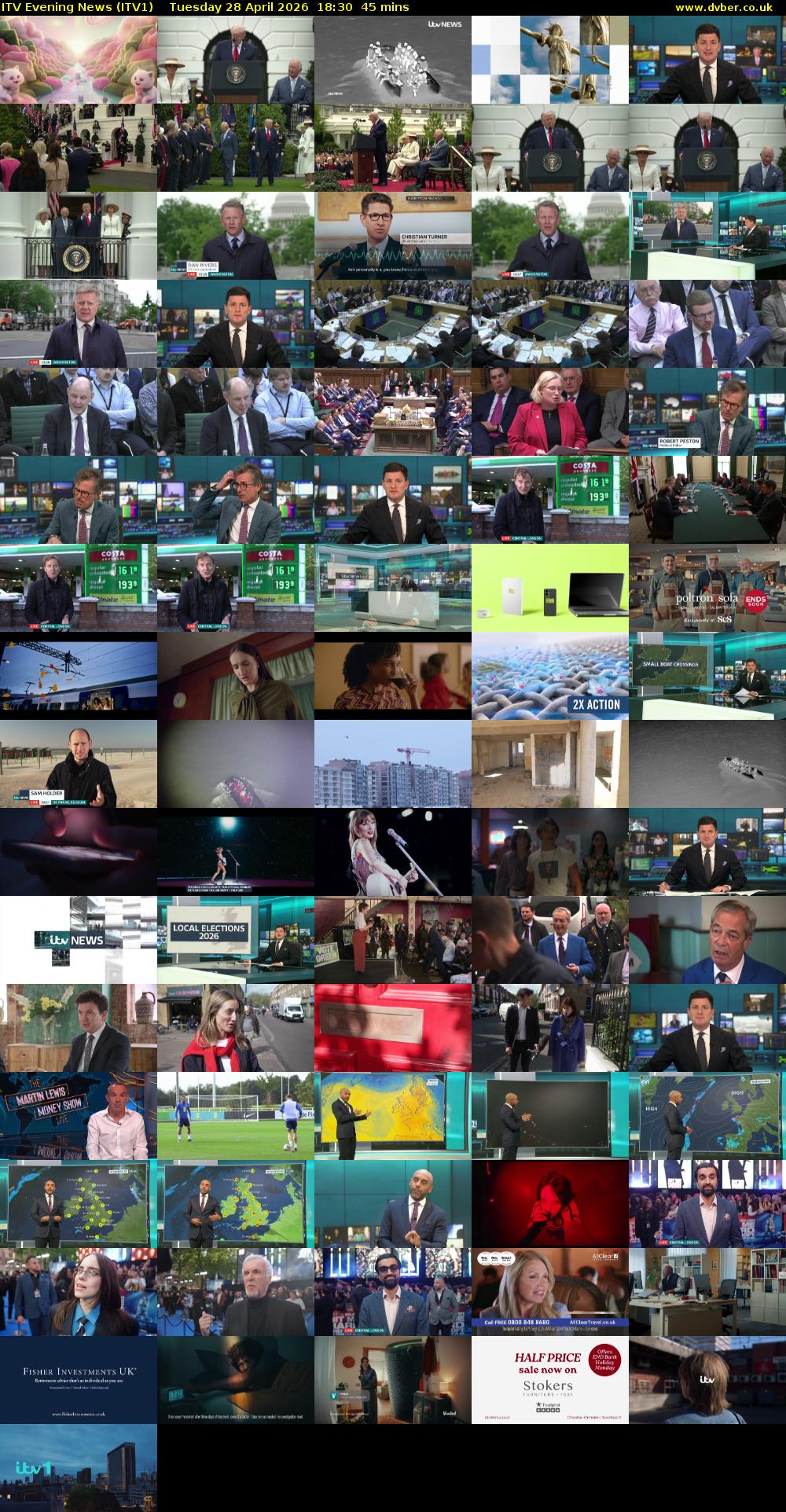 ITV Evening News (ITV1) Tuesday 28 April 2026 18:30 - 19:15
