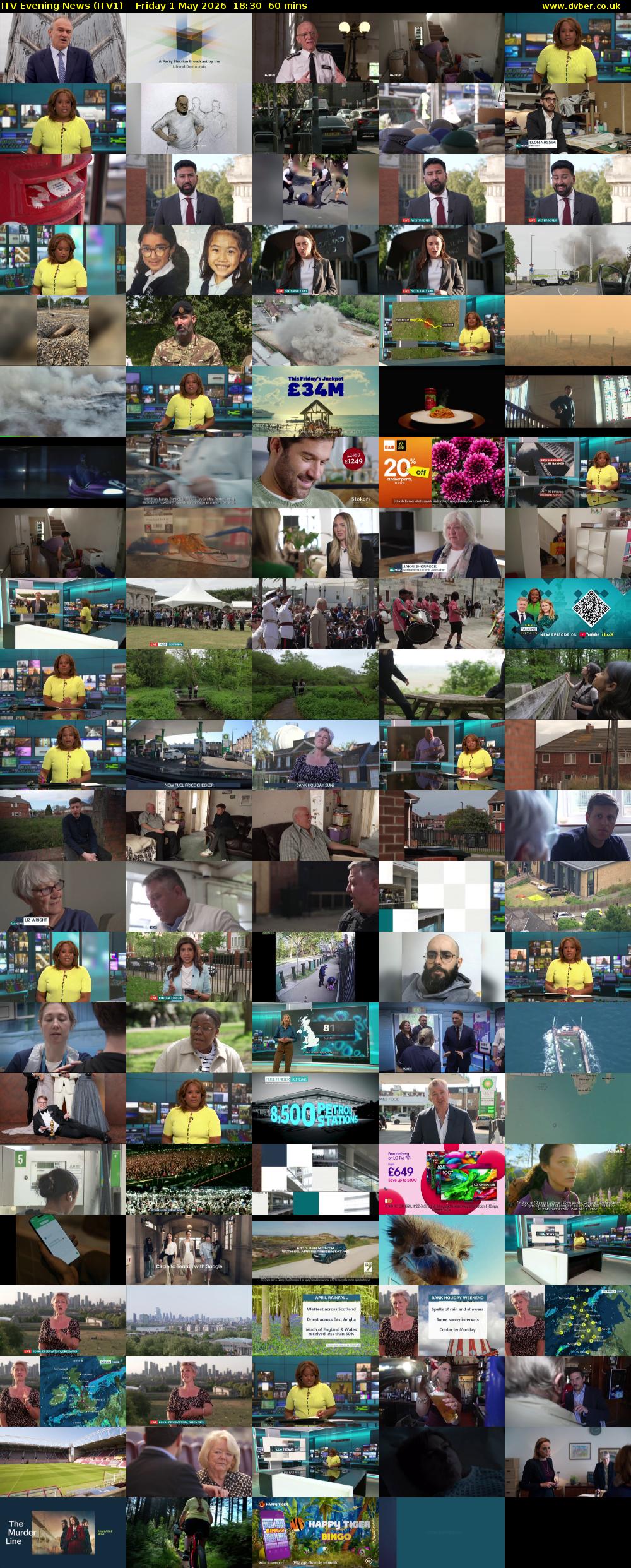 ITV Evening News (ITV1) Friday 1 May 2026 18:30 - 19:30