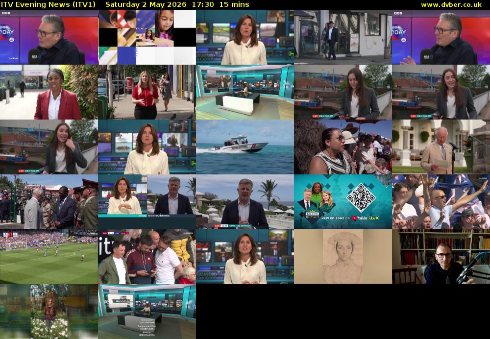 ITV Evening News (ITV1) Saturday 2 May 2026 17:30 - 17:45