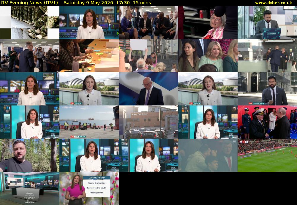 ITV Evening News (ITV1) Saturday 9 May 2026 17:30 - 17:45