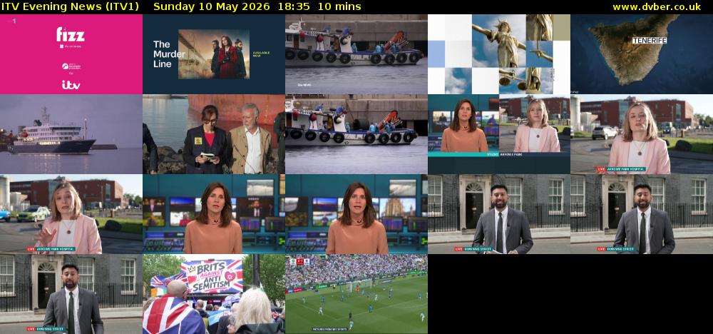 ITV Evening News (ITV1) Sunday 10 May 2026 18:35 - 18:45