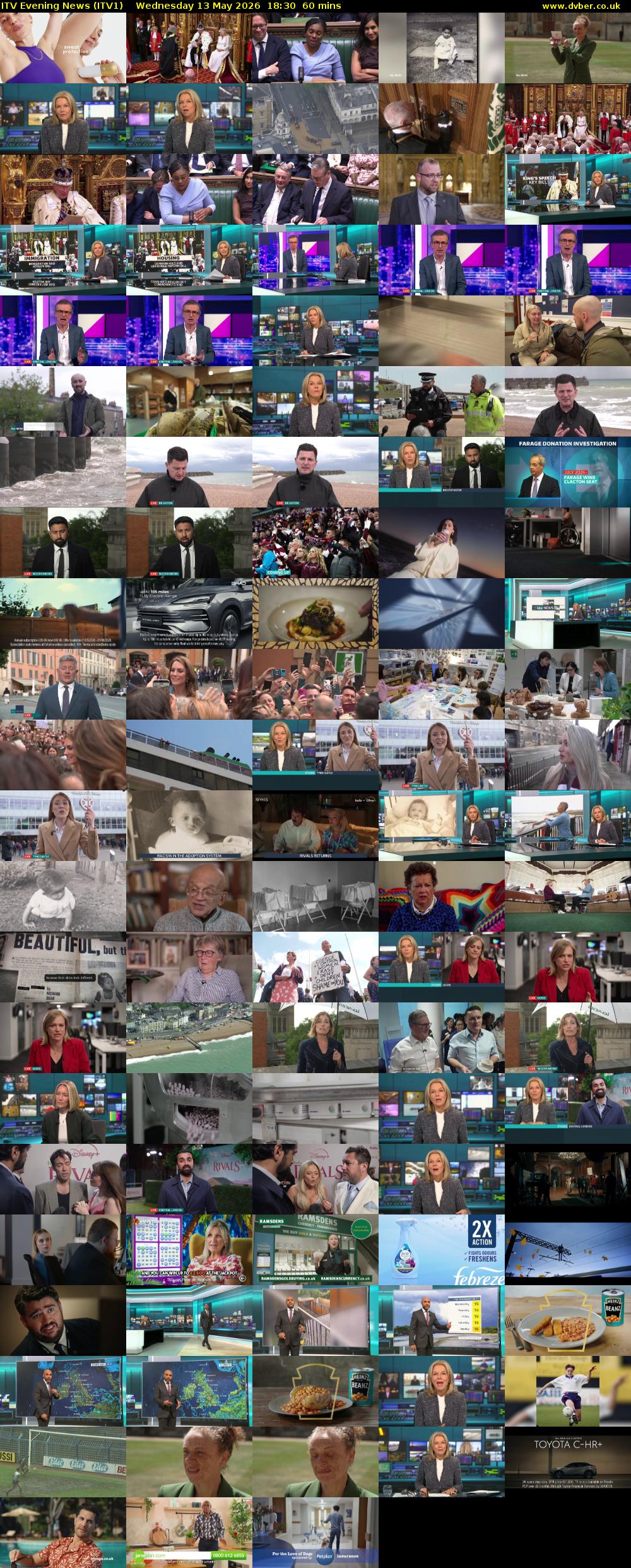 ITV Evening News (ITV1) Wednesday 13 May 2026 18:30 - 19:30