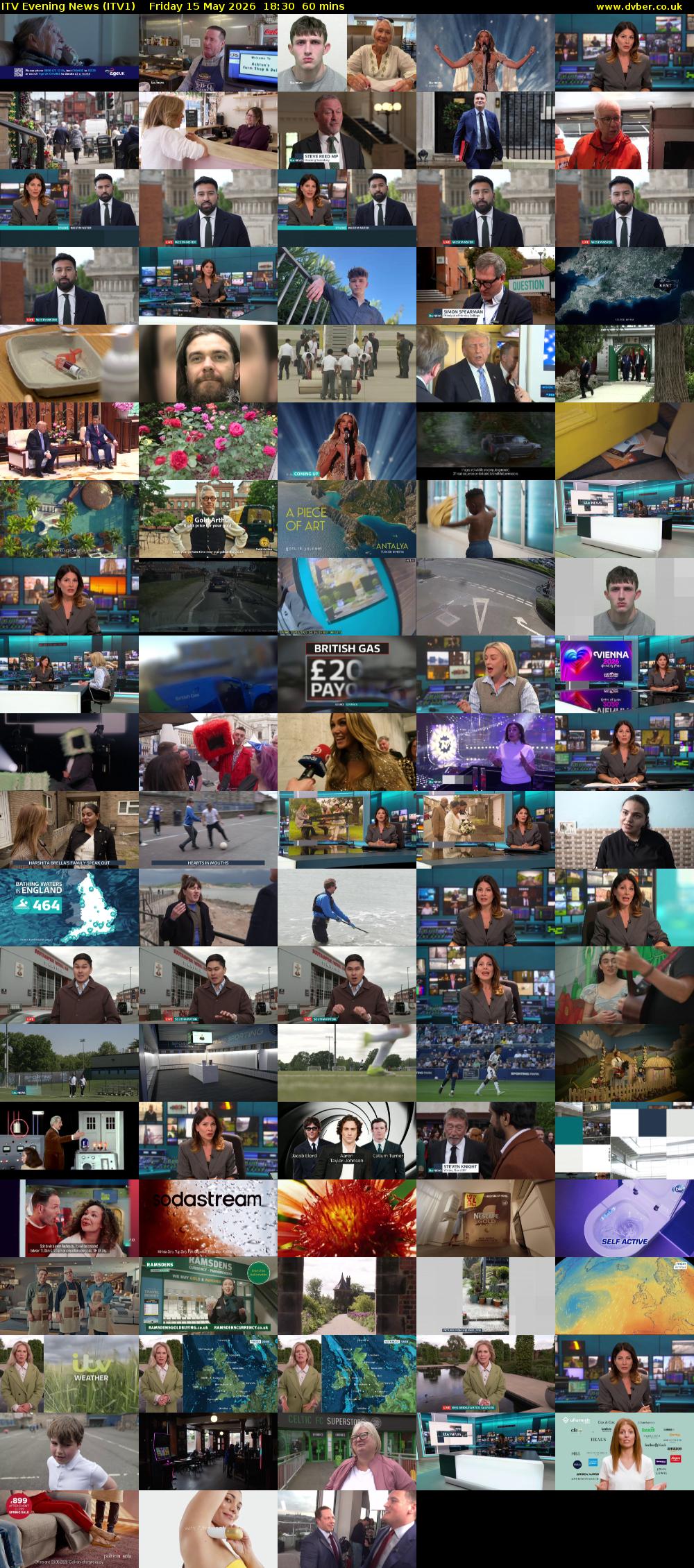 ITV Evening News (ITV1) Friday 15 May 2026 18:30 - 19:30
