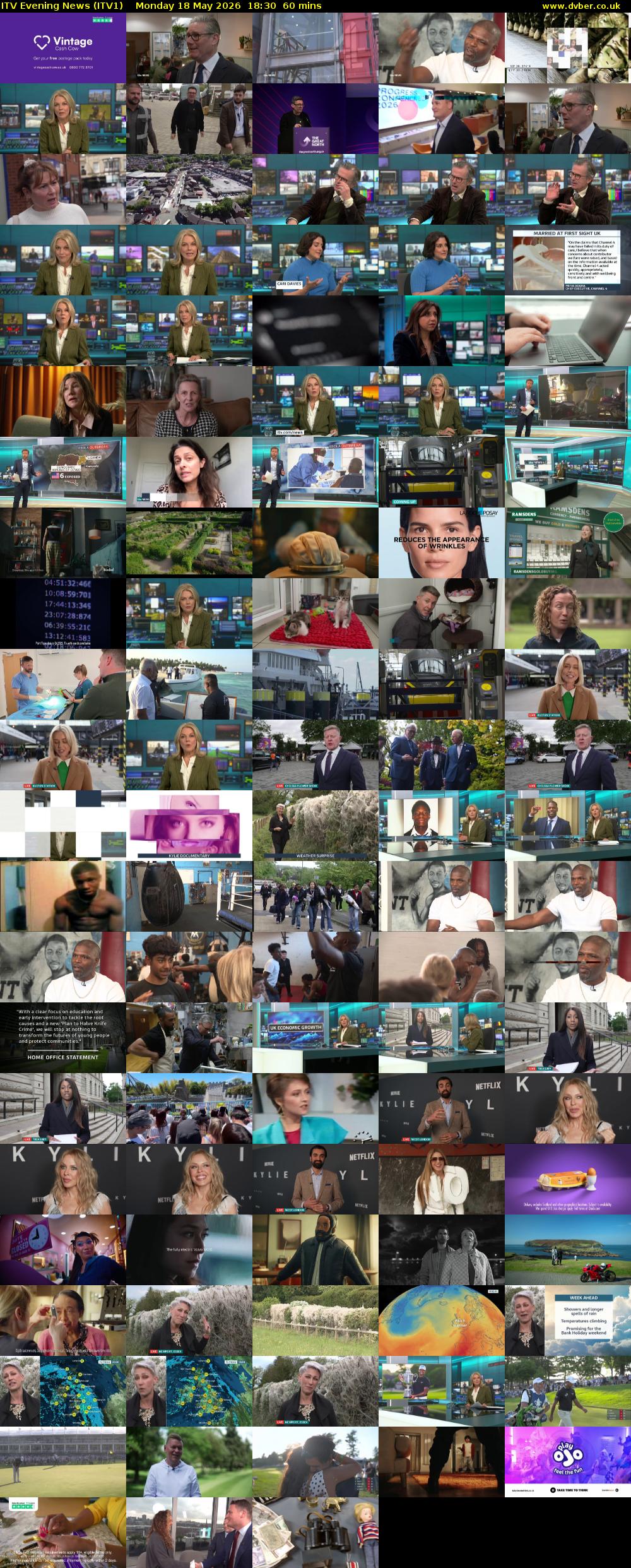 ITV Evening News (ITV1) Monday 18 May 2026 18:30 - 19:30