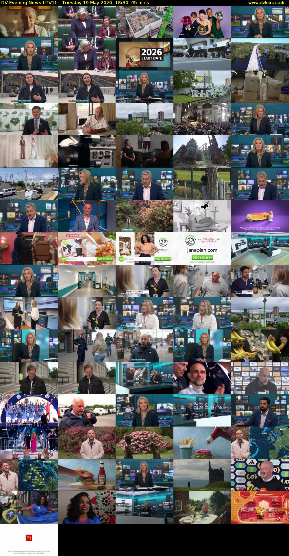 ITV Evening News (ITV1) Tuesday 19 May 2026 18:30 - 19:15