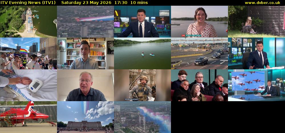ITV Evening News (ITV1) Saturday 23 May 2026 17:30 - 17:40