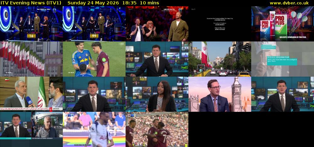 ITV Evening News (ITV1) Sunday 24 May 2026 18:35 - 18:45