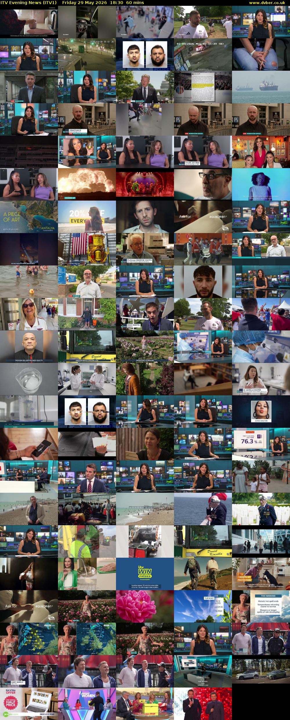 ITV Evening News (ITV1) Friday 29 May 2026 18:30 - 19:30