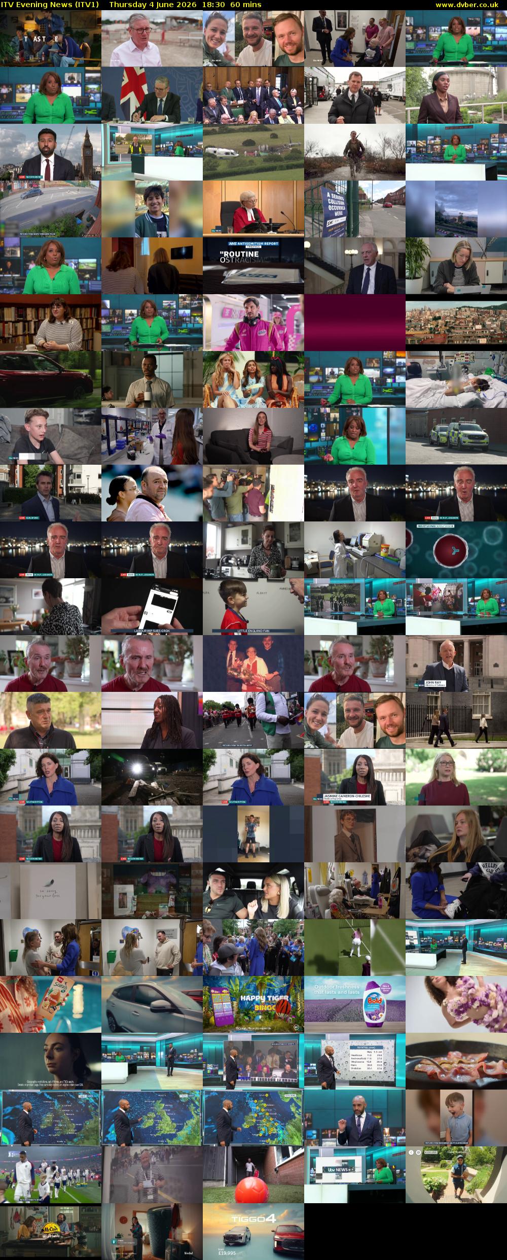 ITV Evening News (ITV1) Thursday 4 June 2026 18:30 - 19:30
