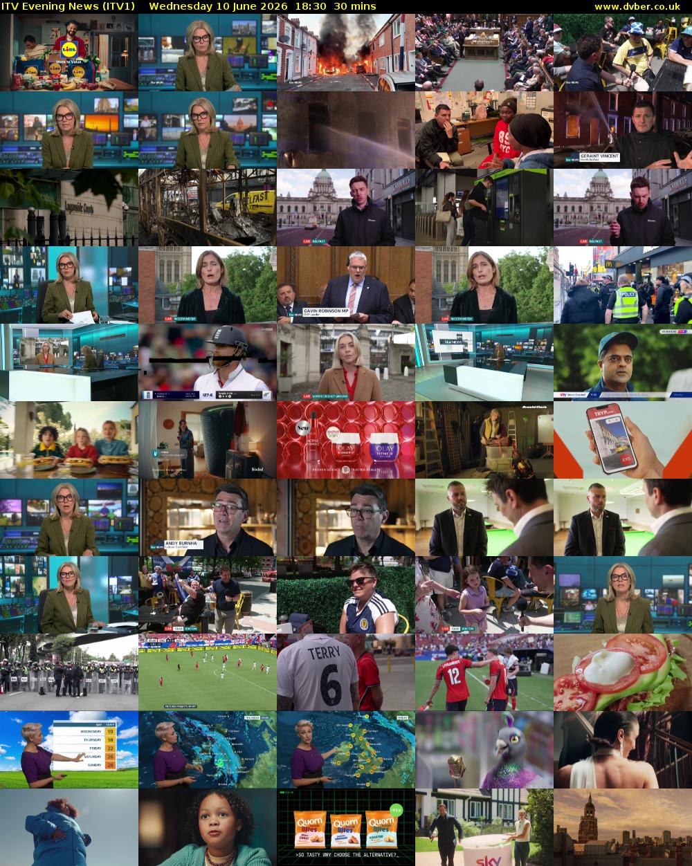 ITV Evening News (ITV1) Wednesday 10 June 2026 18:30 - 19:00
