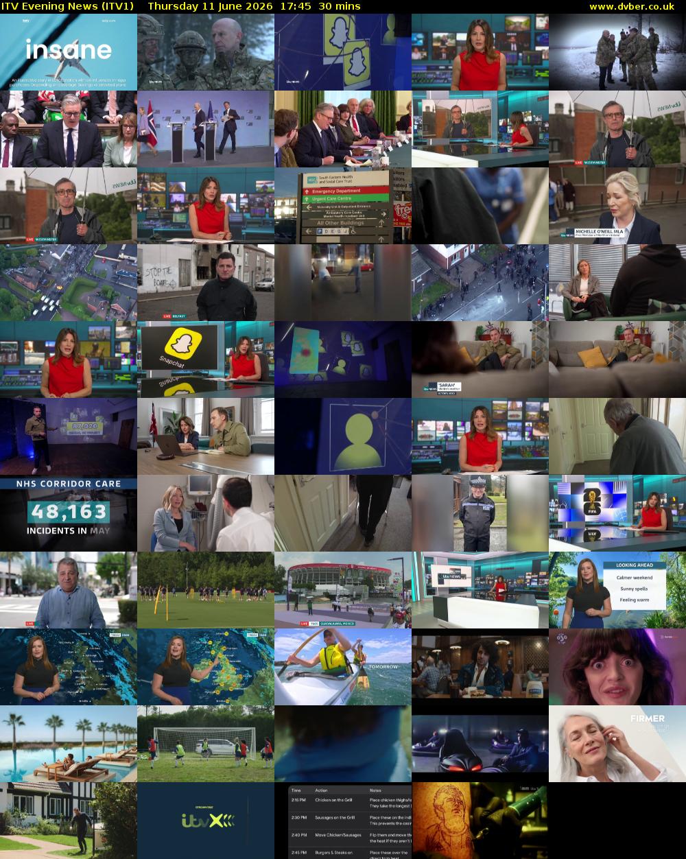 ITV Evening News (ITV1) Thursday 11 June 2026 17:45 - 18:15