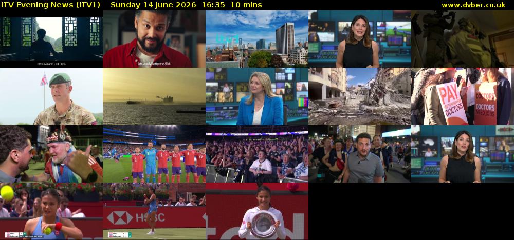 ITV Evening News (ITV1) Sunday 14 June 2026 16:35 - 16:45