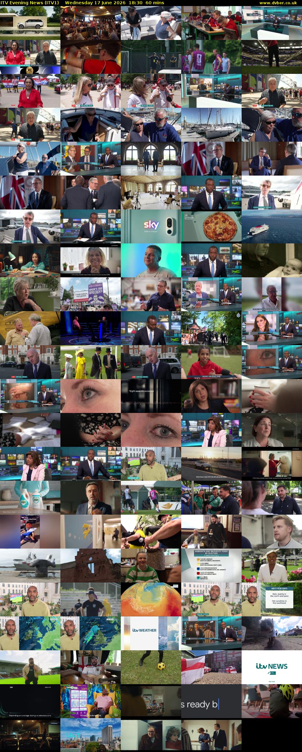 ITV Evening News (ITV1) Wednesday 17 June 2026 18:30 - 19:30