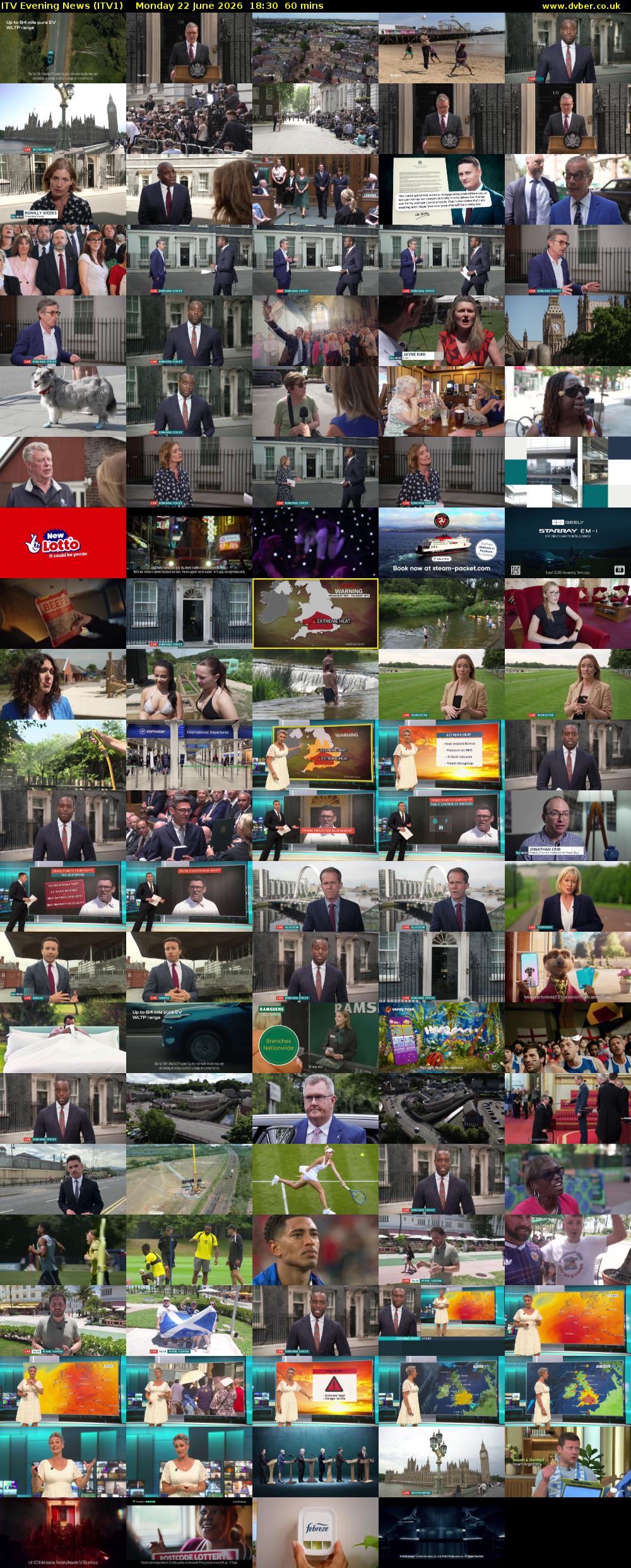 ITV Evening News (ITV1) Monday 22 June 2026 18:30 - 19:30