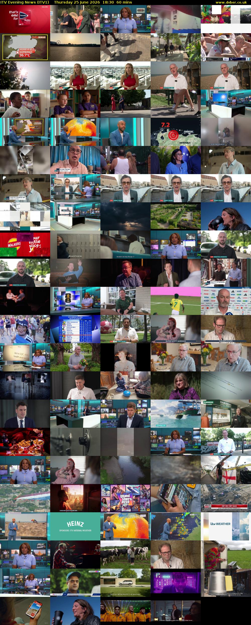 ITV Evening News (ITV1) Thursday 25 June 2026 18:30 - 19:30