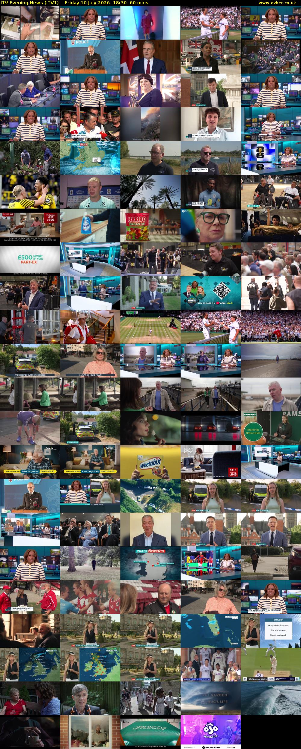 ITV Evening News (ITV1) Friday 10 July 2026 18:30 - 19:30