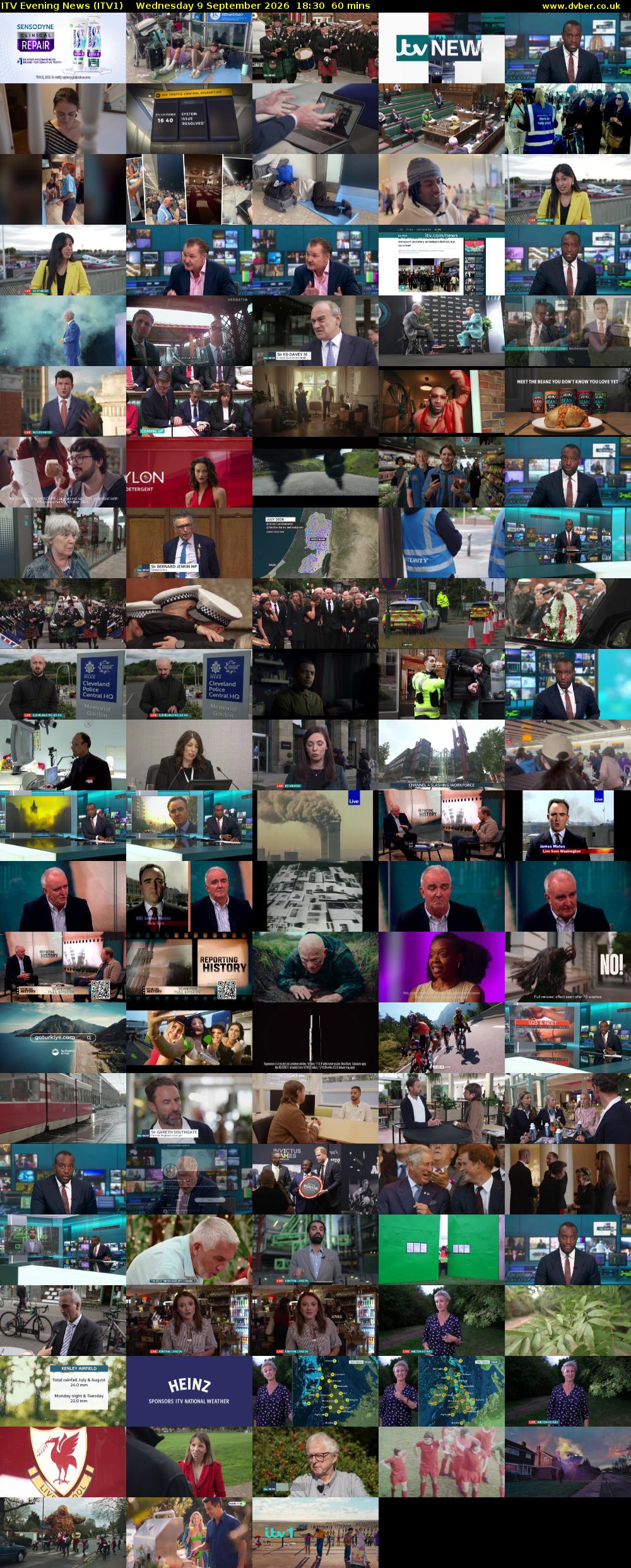 ITV Evening News (ITV1) Wednesday 9 September 2026 18:30 - 19:30