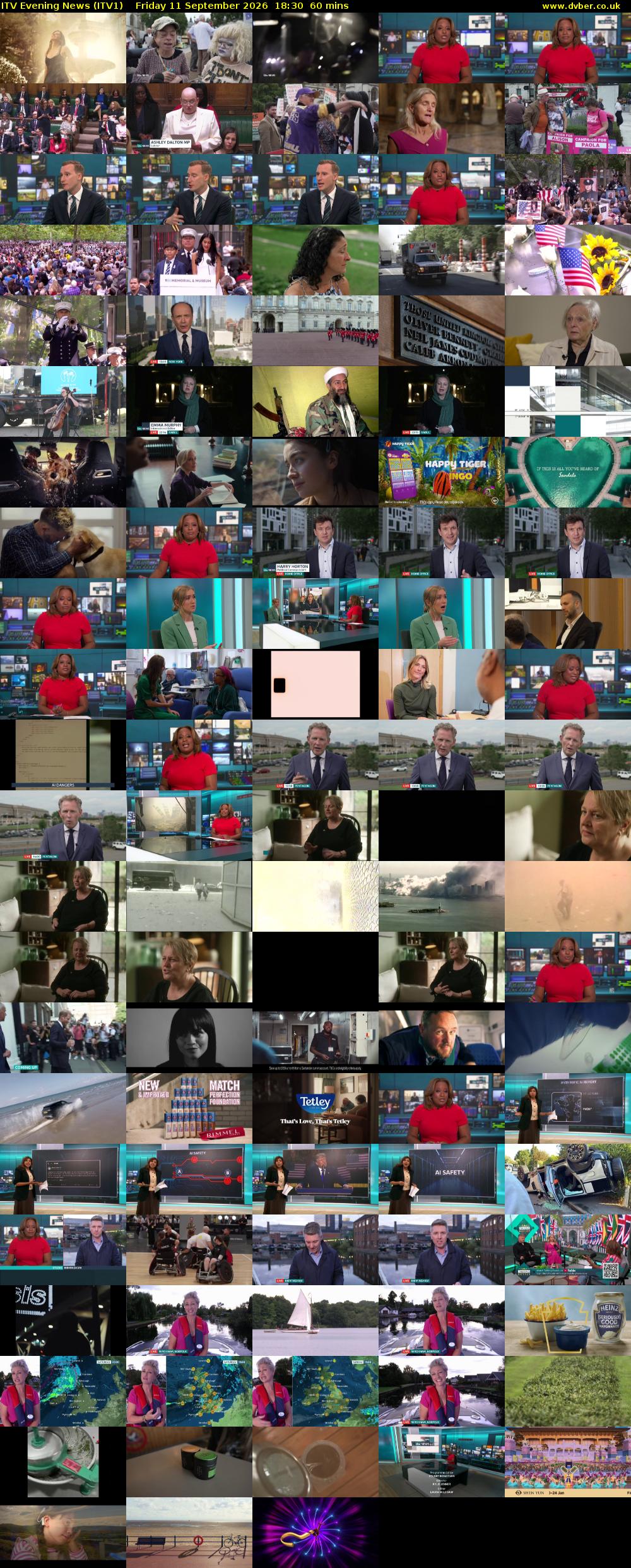 ITV Evening News (ITV1) Friday 11 September 2026 18:30 - 19:30