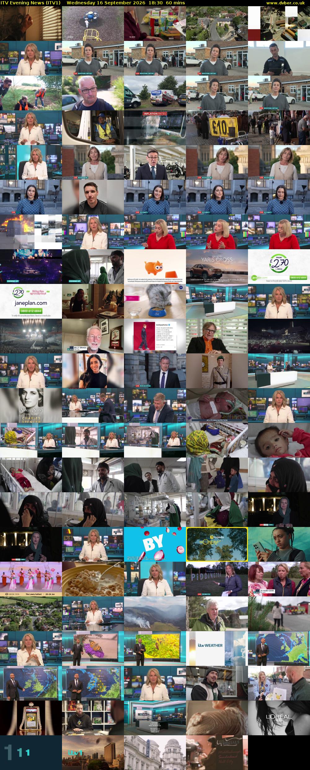 ITV Evening News (ITV1) Wednesday 16 September 2026 18:30 - 19:30