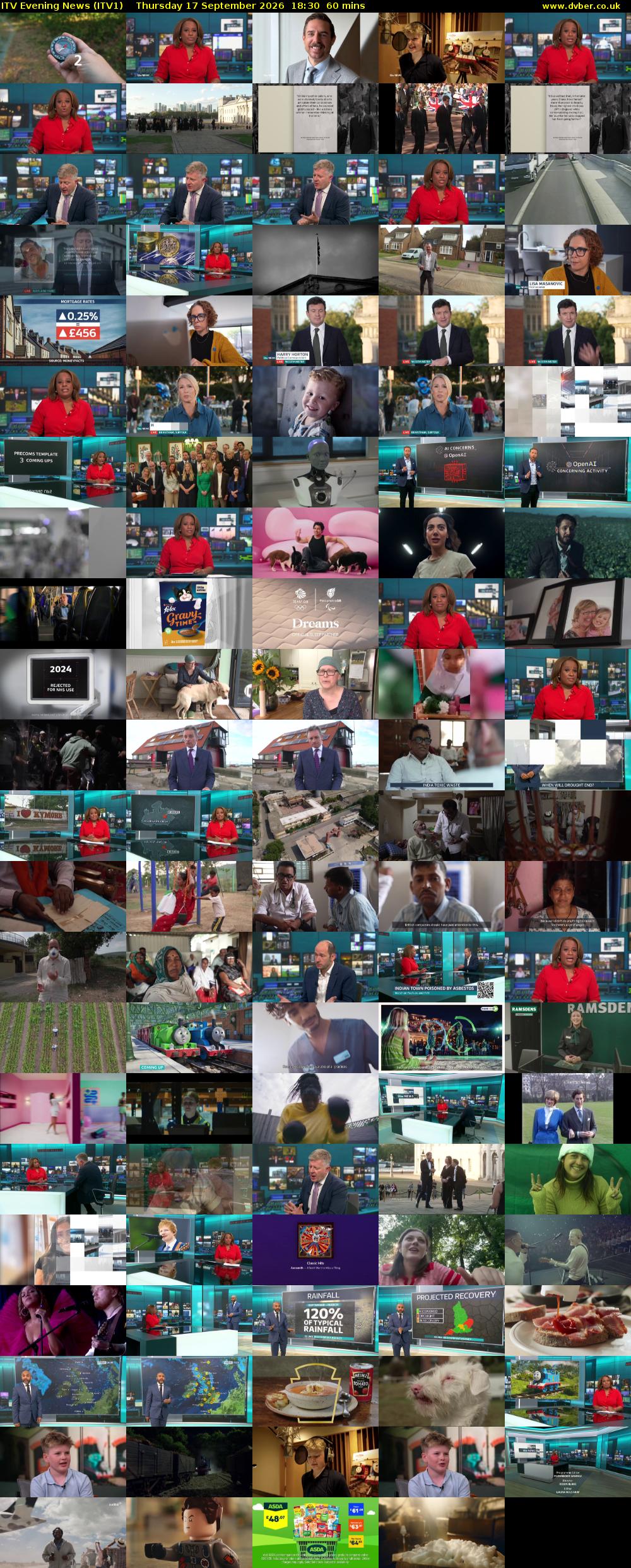 ITV Evening News (ITV1) Thursday 17 September 2026 18:30 - 19:30
