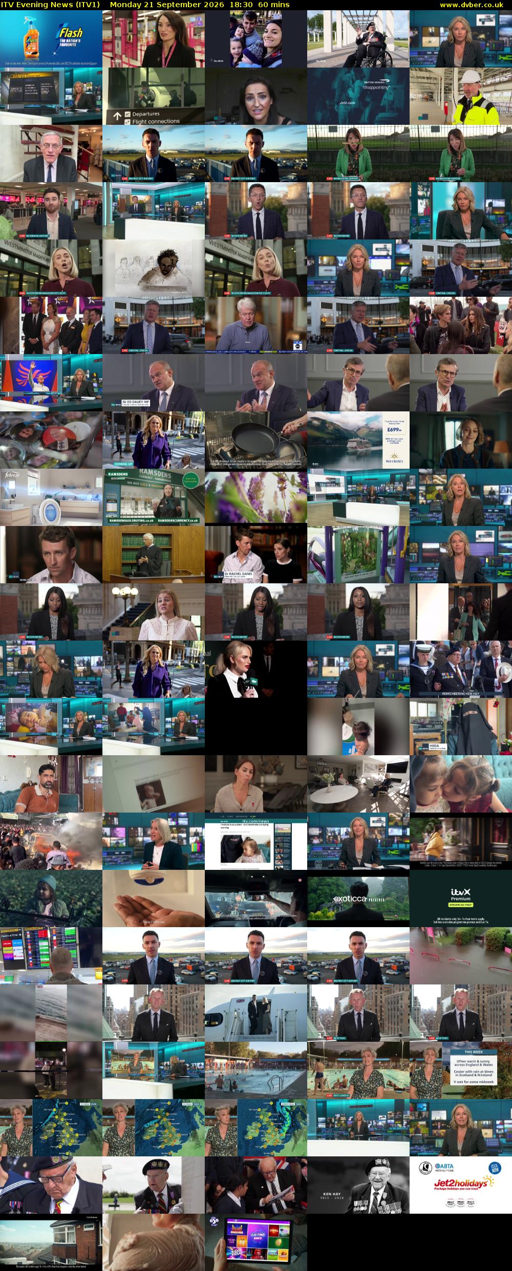 ITV Evening News (ITV1) Monday 21 September 2026 18:30 - 19:30