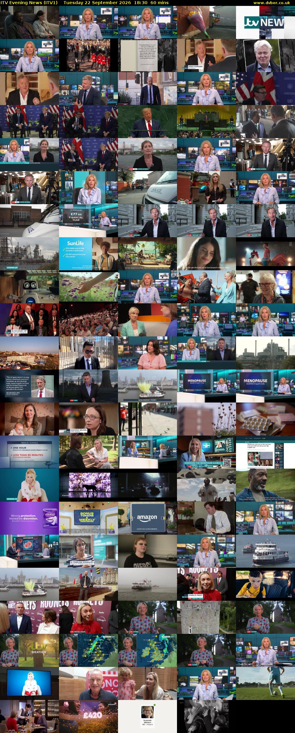 ITV Evening News (ITV1) Tuesday 22 September 2026 18:30 - 19:30