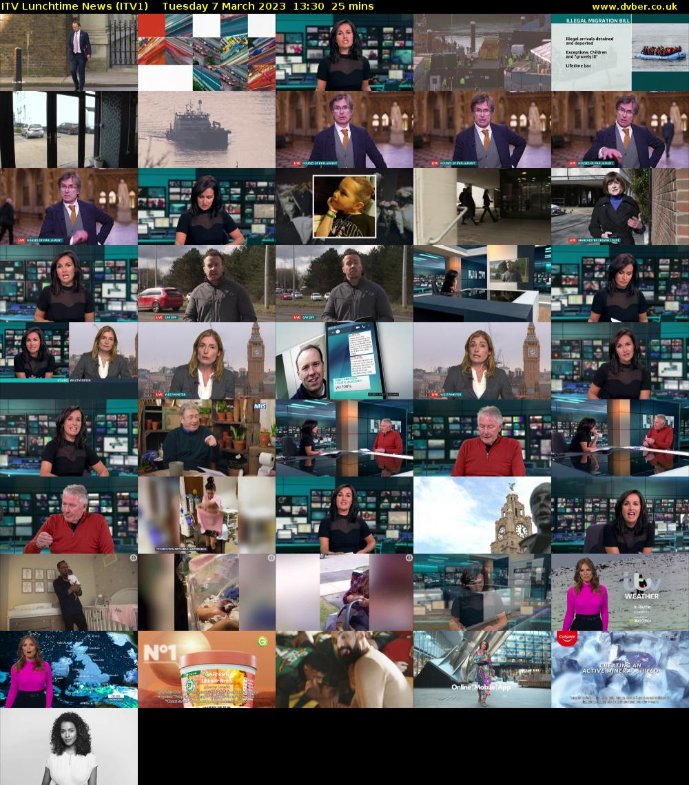 ITV Lunchtime News (ITV1) Tuesday 7 March 2023 13:30 - 13:55
