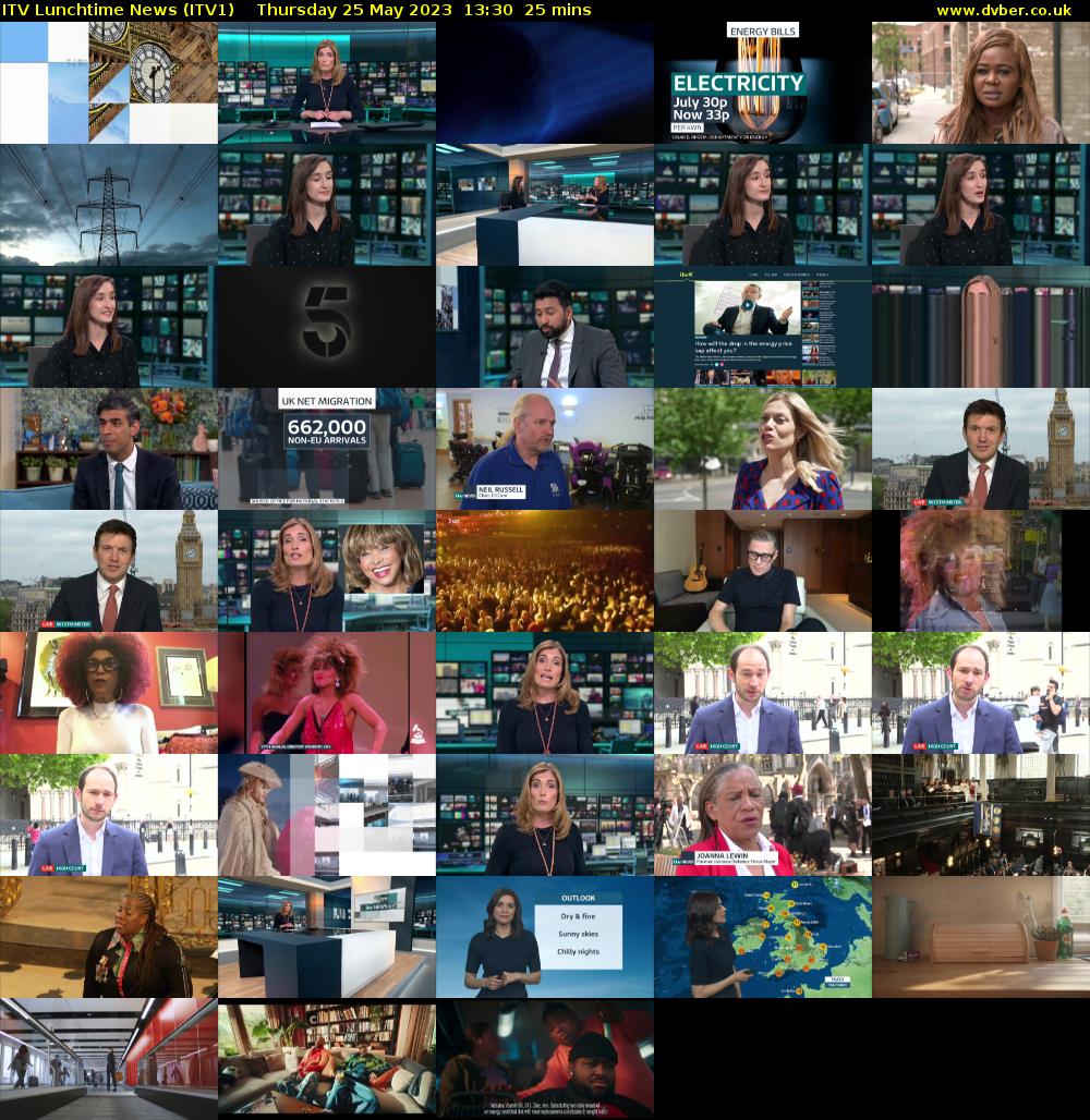 ITV Lunchtime News (ITV1) Thursday 25 May 2023 13:30 - 13:55