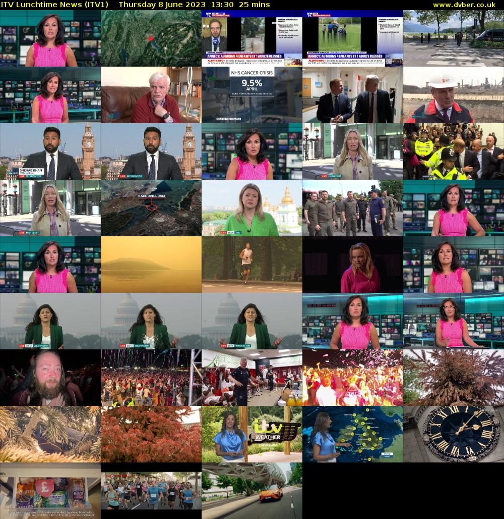 ITV Lunchtime News (ITV1) Thursday 8 June 2023 13:30 - 13:55
