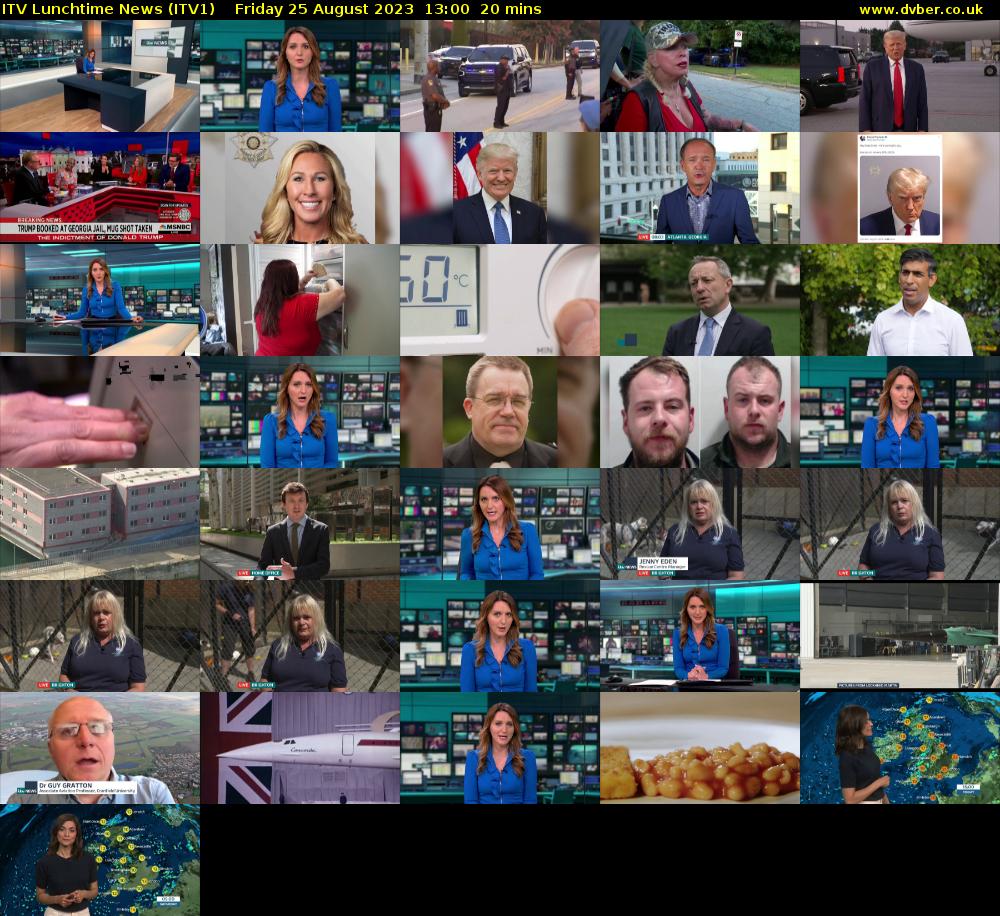 ITV Lunchtime News (ITV1) Friday 25 August 2023 13:00 - 13:20